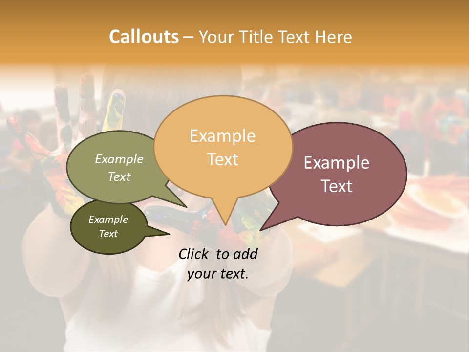 Space Cheerful Preschooler PowerPoint Template