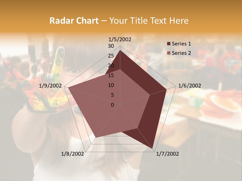 Space Cheerful Preschooler PowerPoint Template