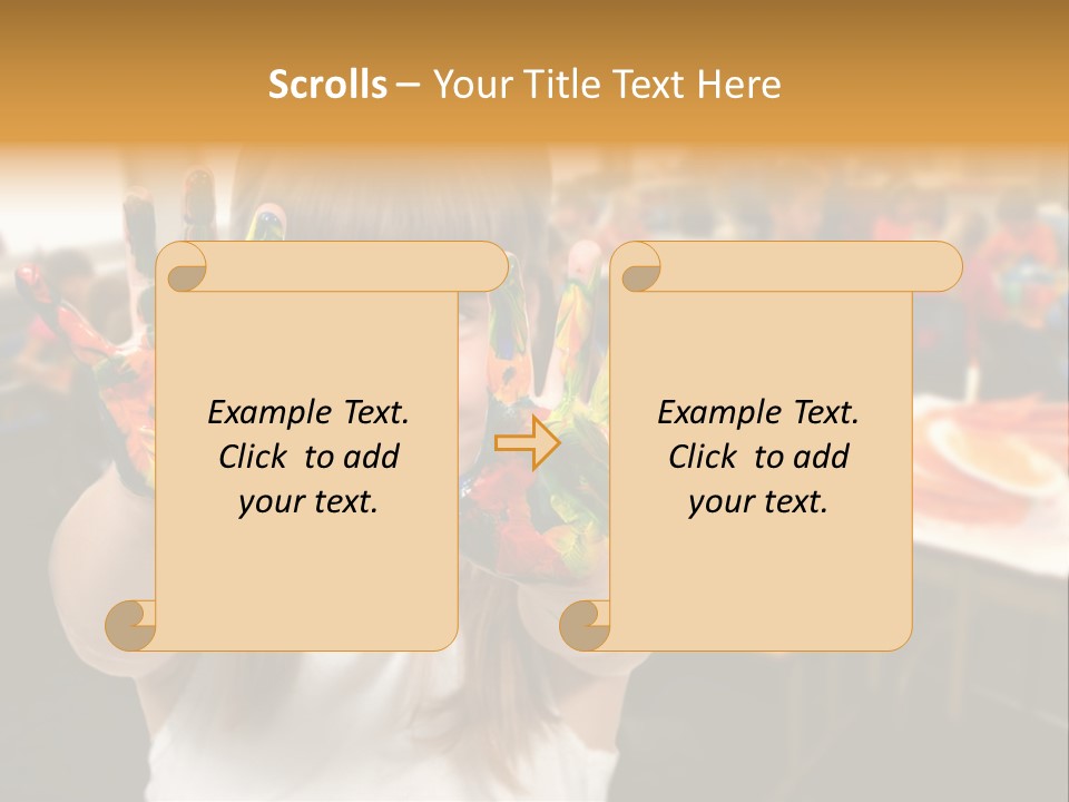 Space Cheerful Preschooler PowerPoint Template