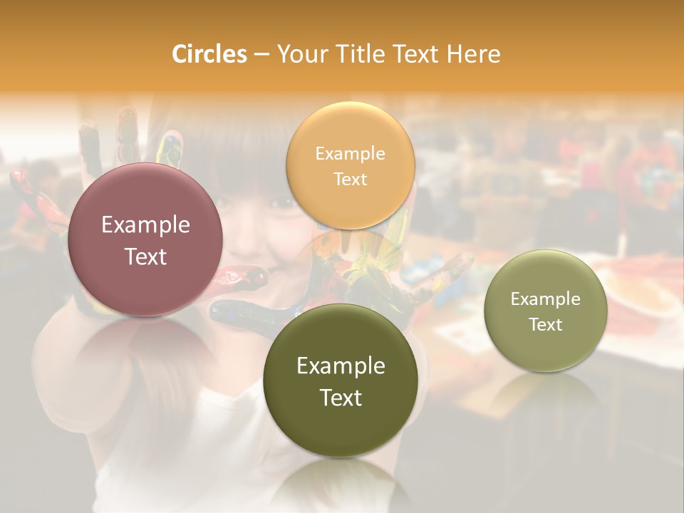 Space Cheerful Preschooler PowerPoint Template