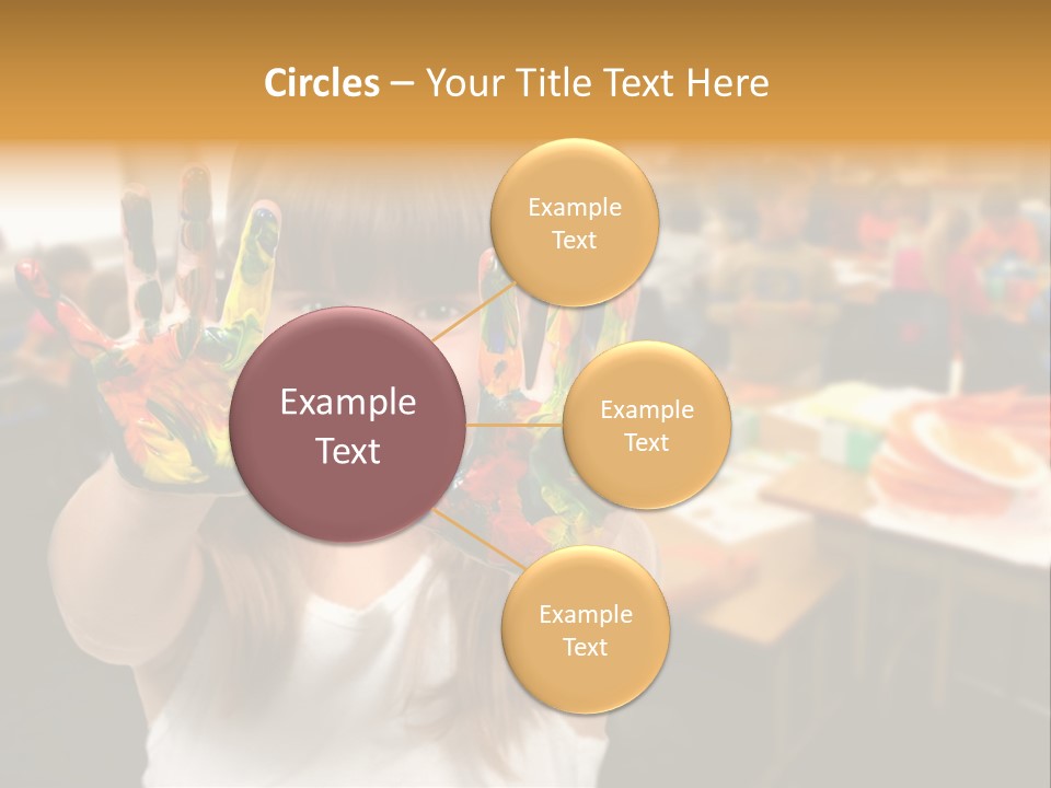 Space Cheerful Preschooler PowerPoint Template