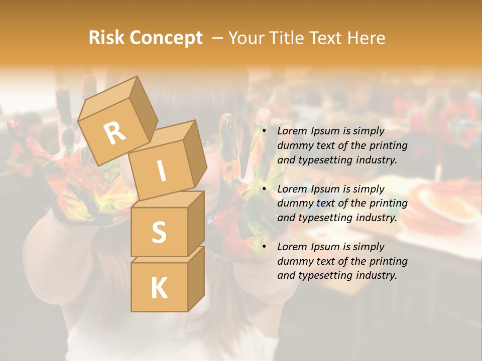 Space Cheerful Preschooler PowerPoint Template