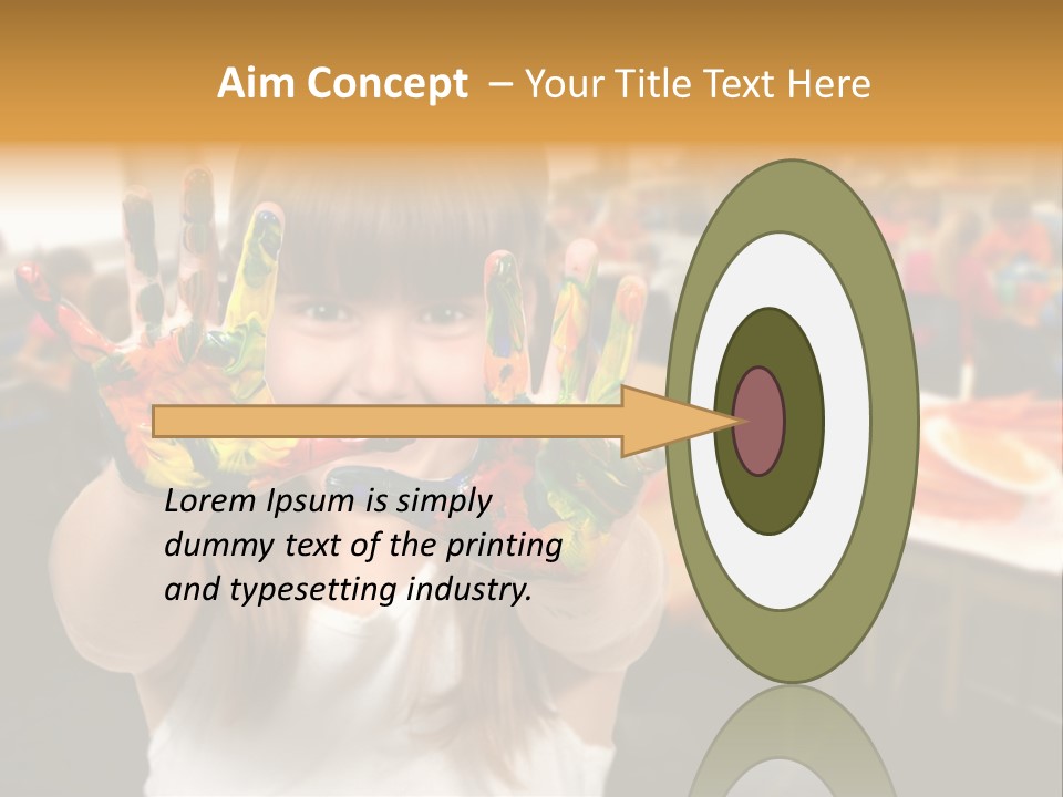 Space Cheerful Preschooler PowerPoint Template