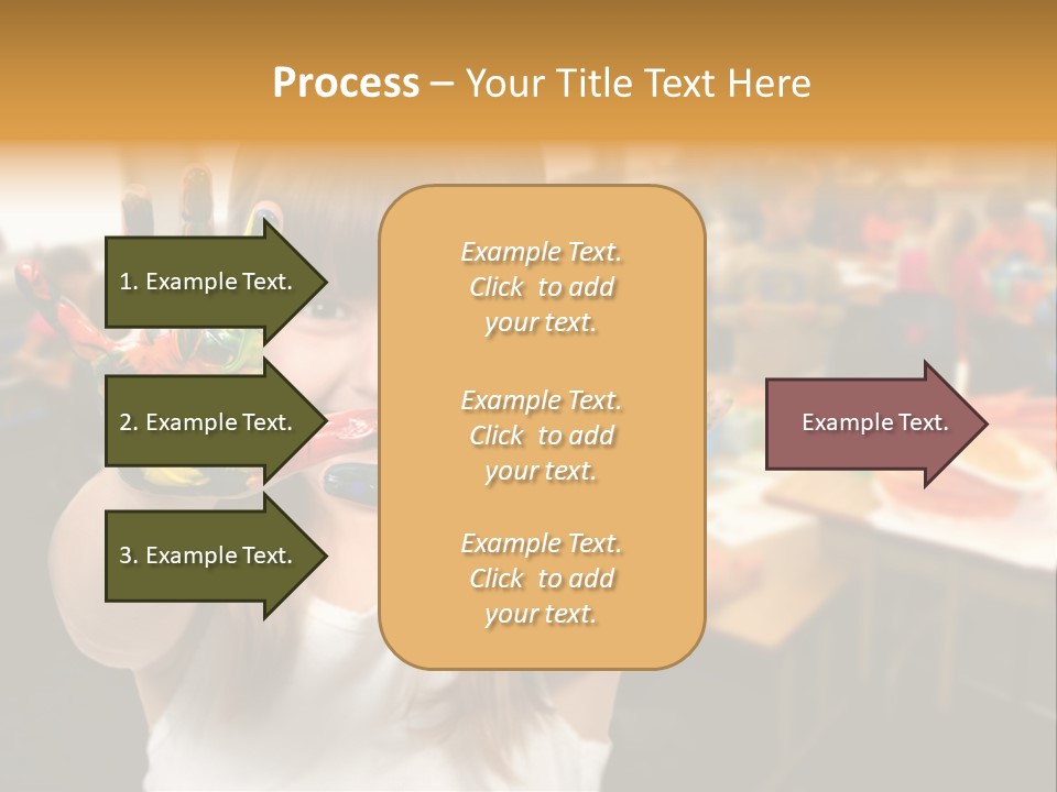 Space Cheerful Preschooler PowerPoint Template