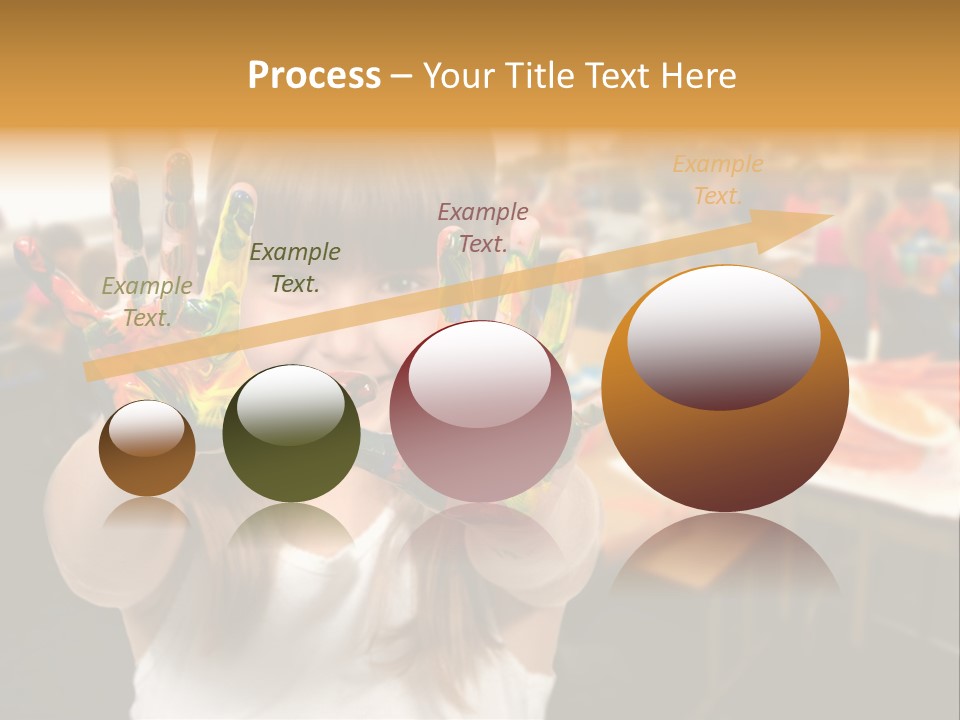 Space Cheerful Preschooler PowerPoint Template