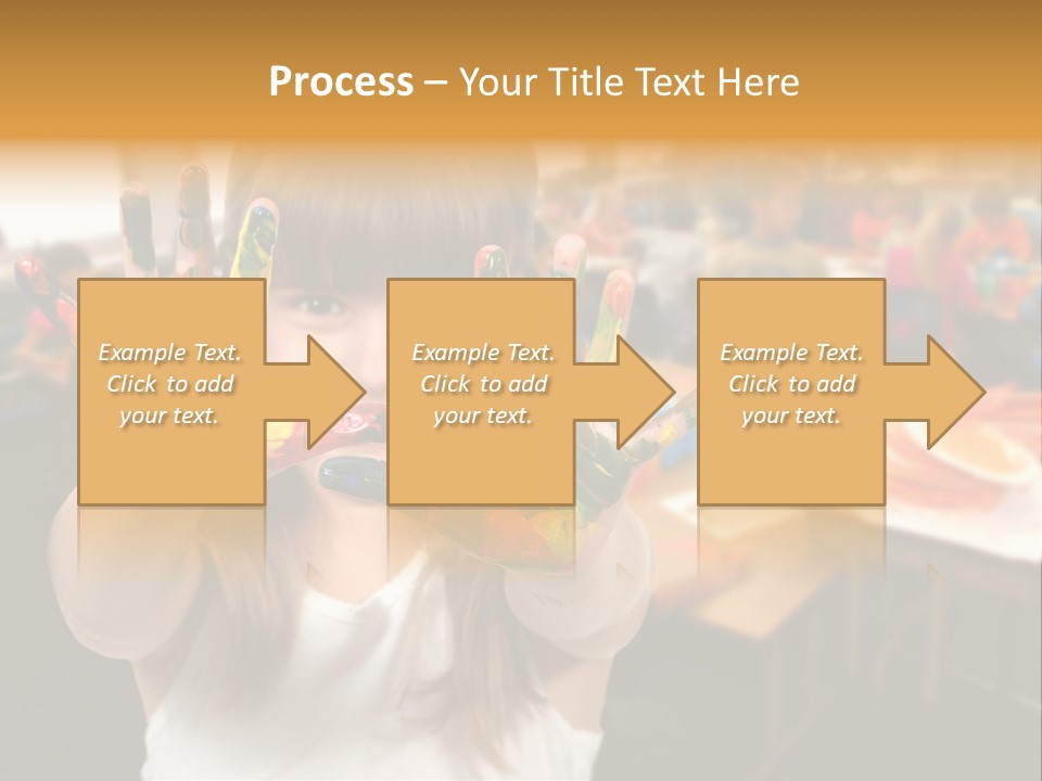 Space Cheerful Preschooler PowerPoint Template