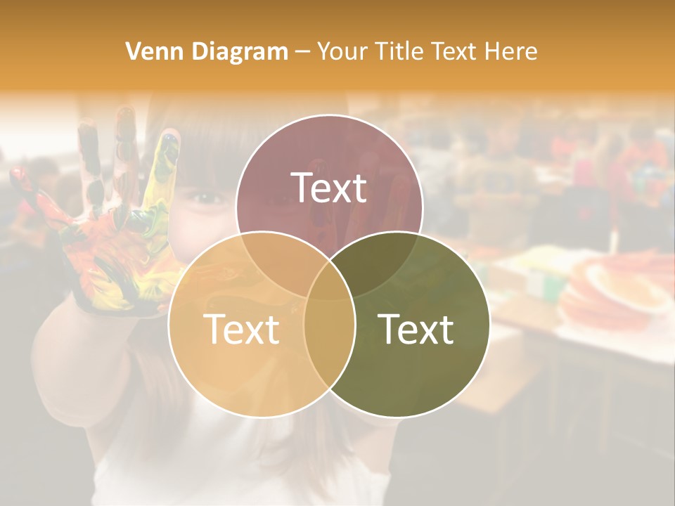 Space Cheerful Preschooler PowerPoint Template