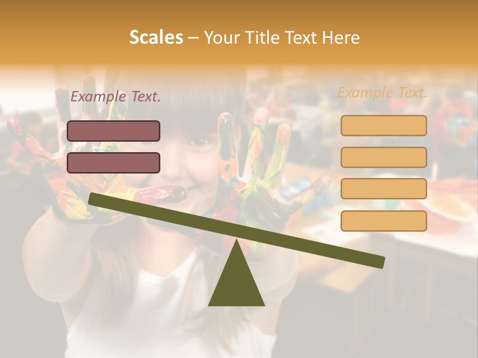 Space Cheerful Preschooler PowerPoint Template