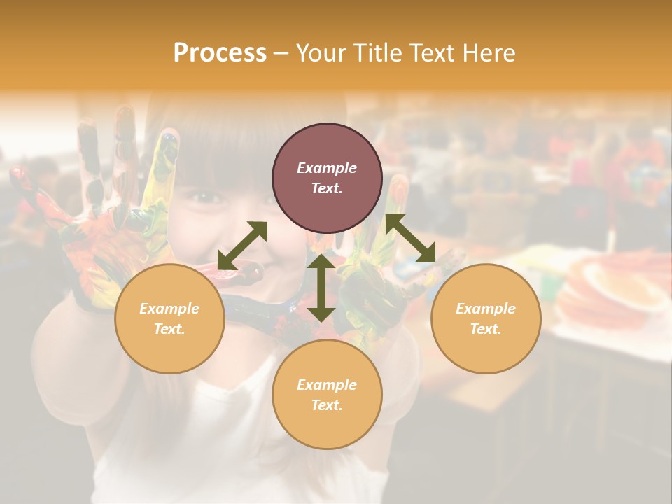 Space Cheerful Preschooler PowerPoint Template
