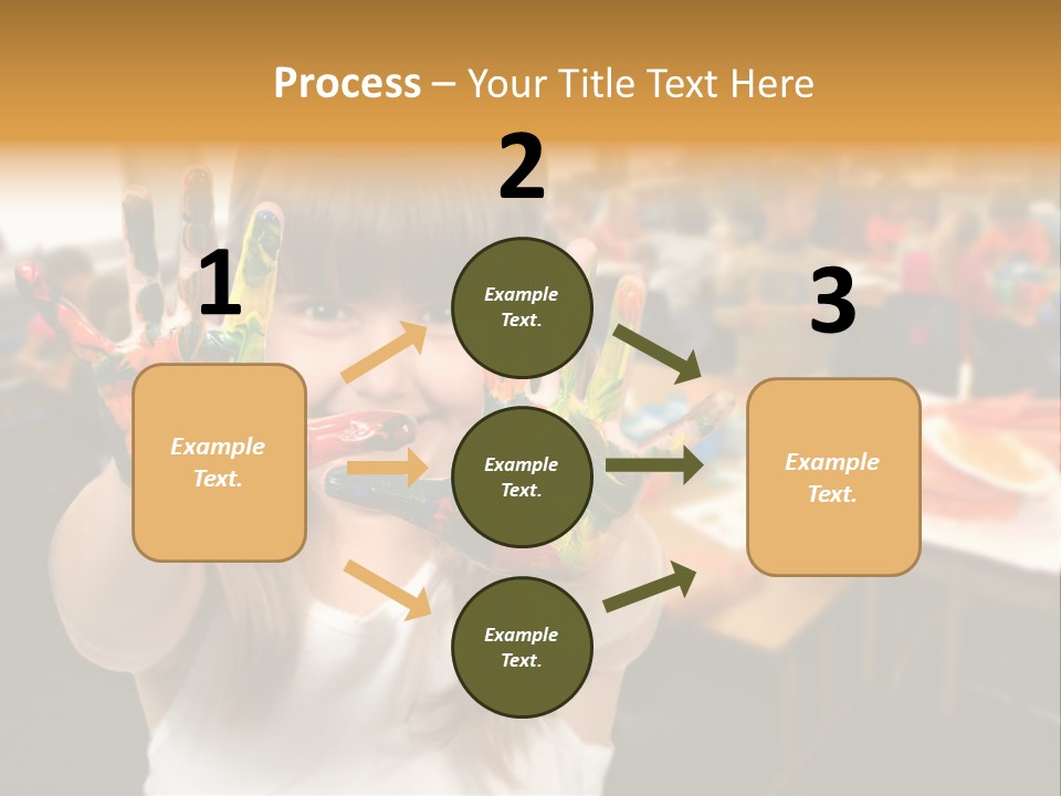 Space Cheerful Preschooler PowerPoint Template