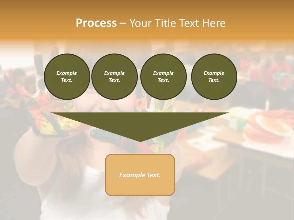 Space Cheerful Preschooler PowerPoint Template