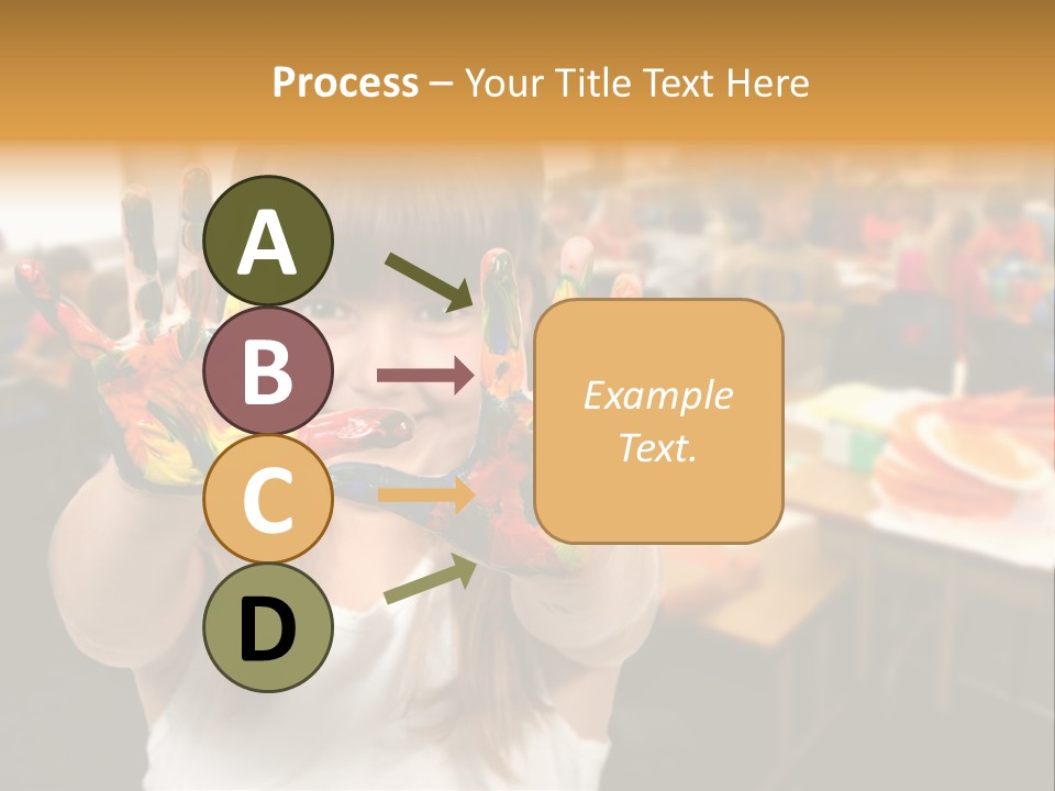 Space Cheerful Preschooler PowerPoint Template