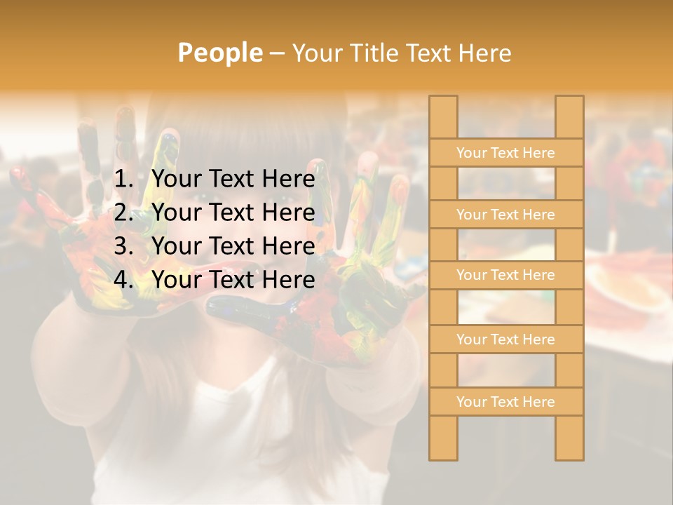 Space Cheerful Preschooler PowerPoint Template