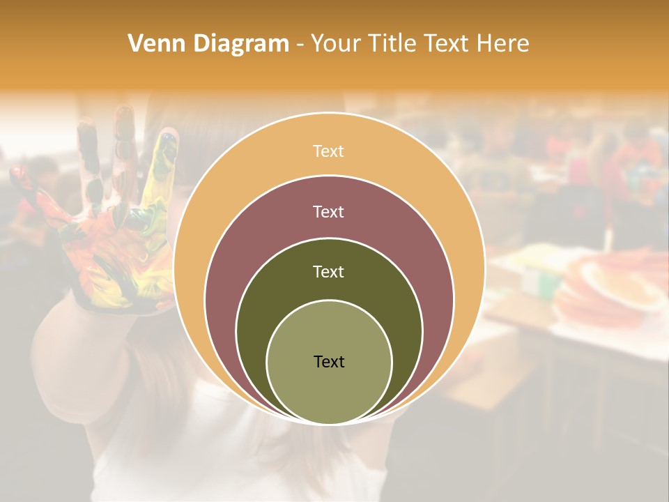 Space Cheerful Preschooler PowerPoint Template