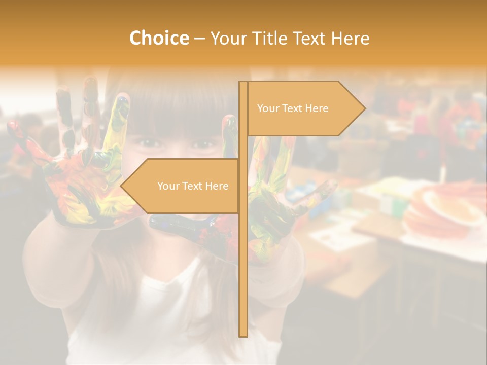 Space Cheerful Preschooler PowerPoint Template