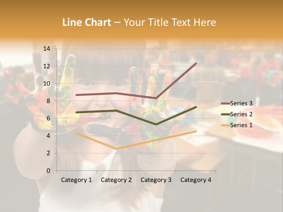 Space Cheerful Preschooler PowerPoint Template
