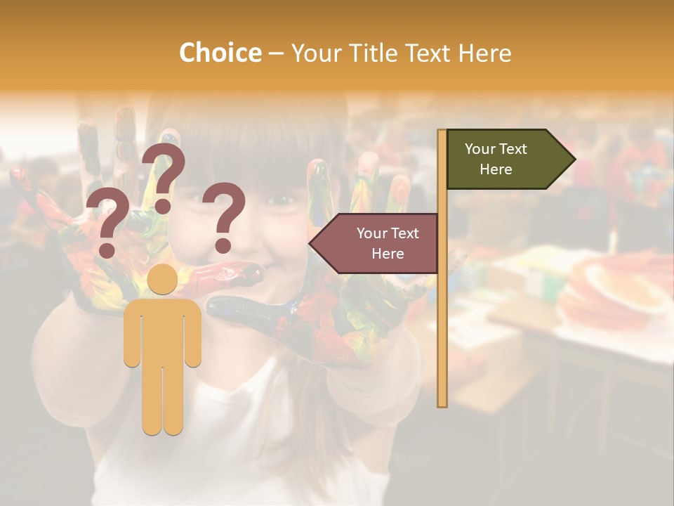 Space Cheerful Preschooler PowerPoint Template