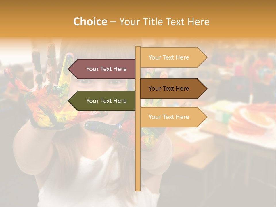 Space Cheerful Preschooler PowerPoint Template