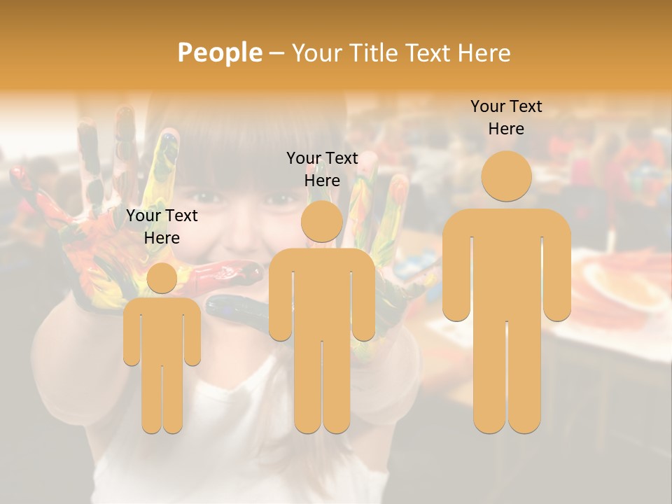 Space Cheerful Preschooler PowerPoint Template