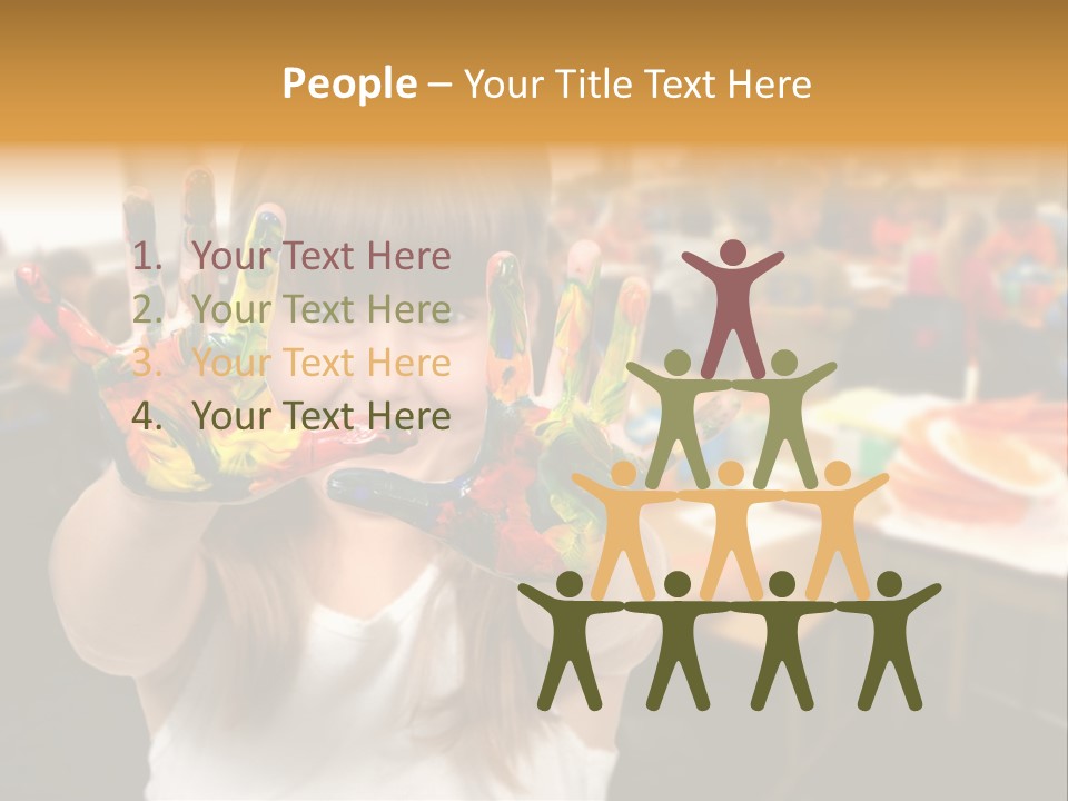 Space Cheerful Preschooler PowerPoint Template