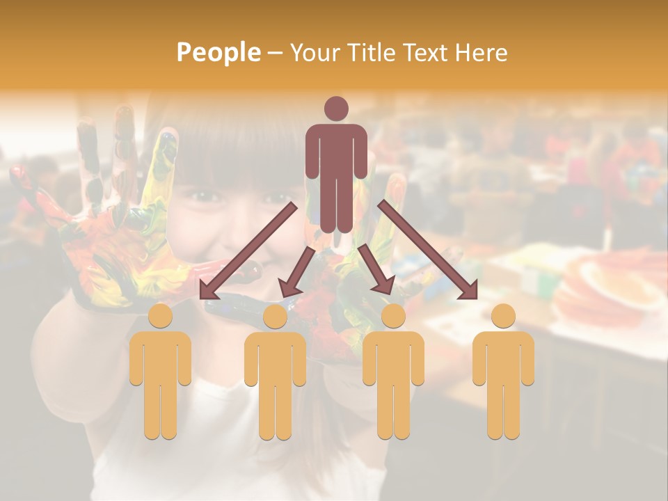 Space Cheerful Preschooler PowerPoint Template