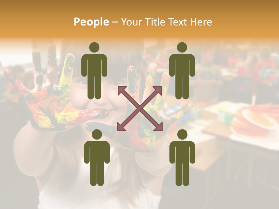 Space Cheerful Preschooler PowerPoint Template