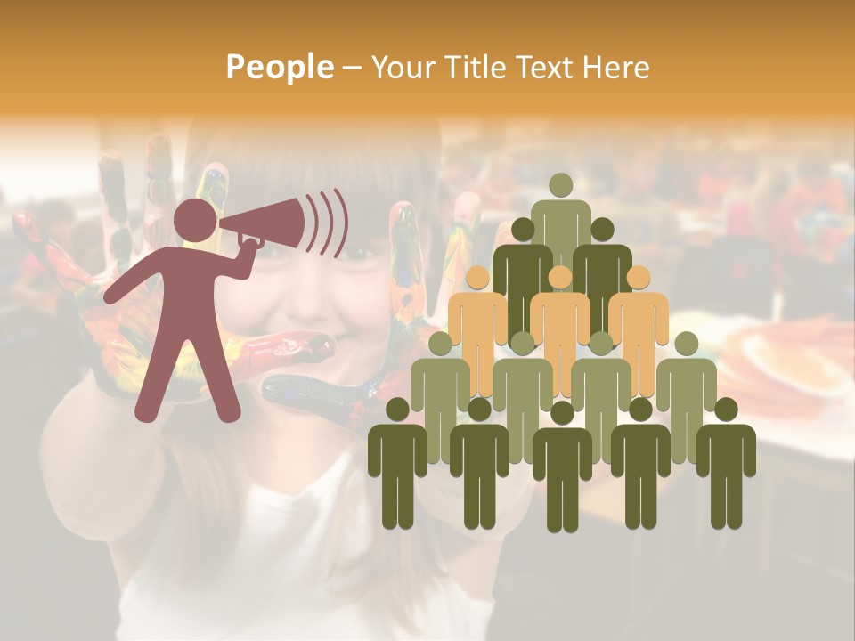 Space Cheerful Preschooler PowerPoint Template