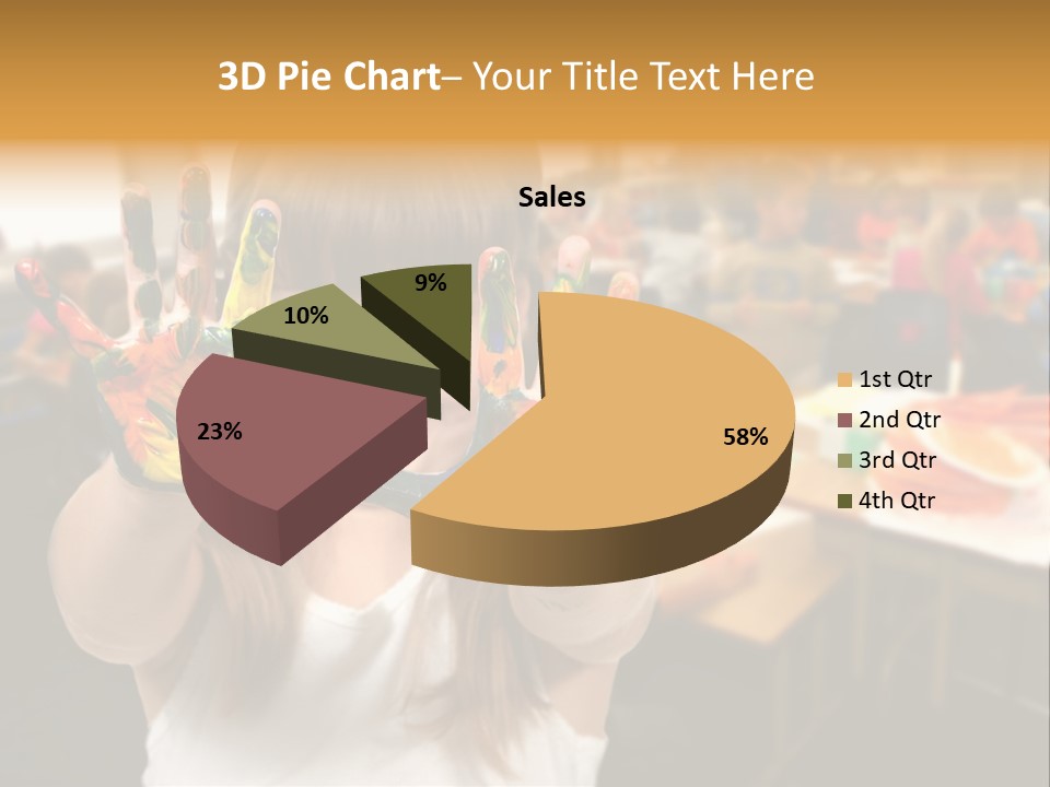 Space Cheerful Preschooler PowerPoint Template