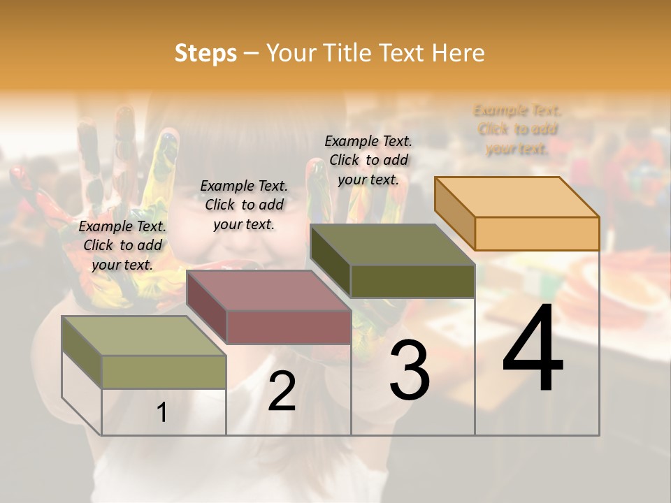 Space Cheerful Preschooler PowerPoint Template