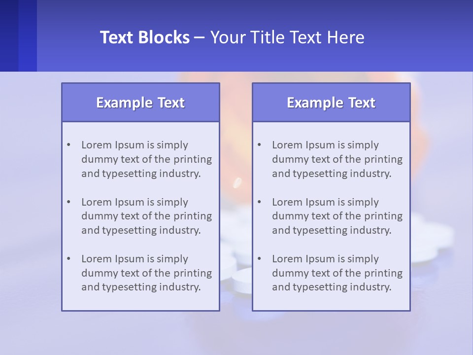 Tablets Prevention Dosage PowerPoint Template