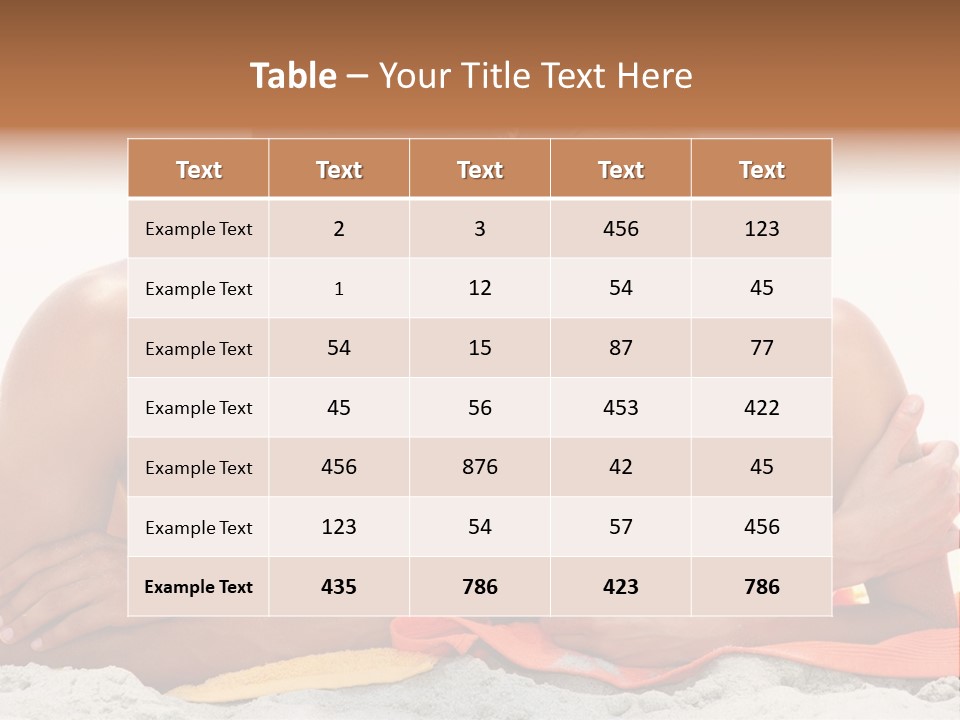 A Man And A Woman Laying On The Beach PowerPoint Template