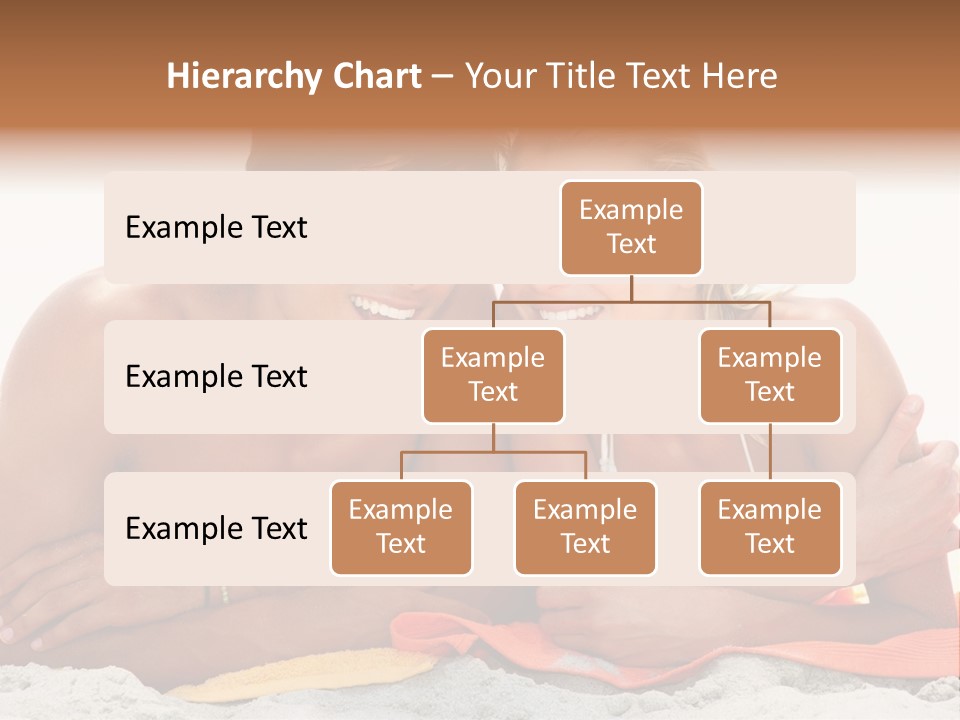 A Man And A Woman Laying On The Beach PowerPoint Template