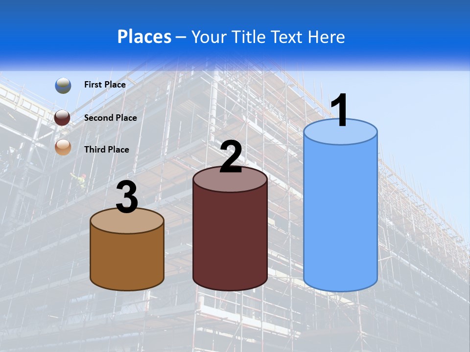 Commercial Block Ladder PowerPoint Template
