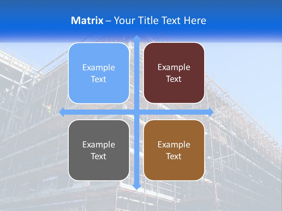 Commercial Block Ladder PowerPoint Template