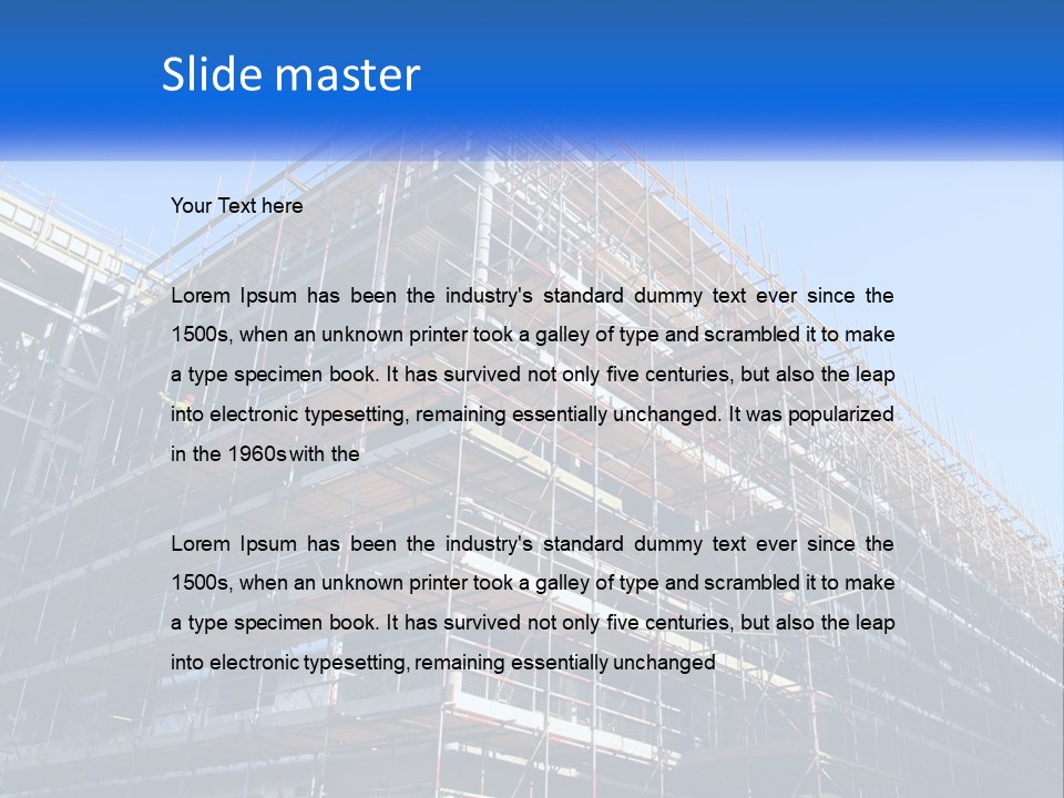 Commercial Block Ladder PowerPoint Template