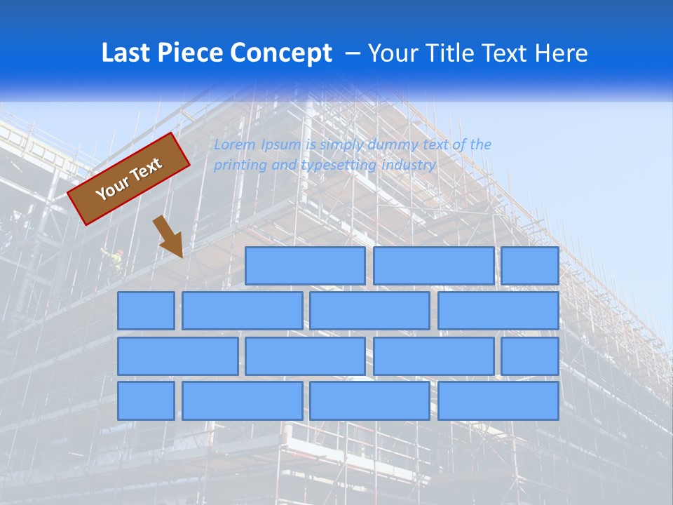 Commercial Block Ladder PowerPoint Template