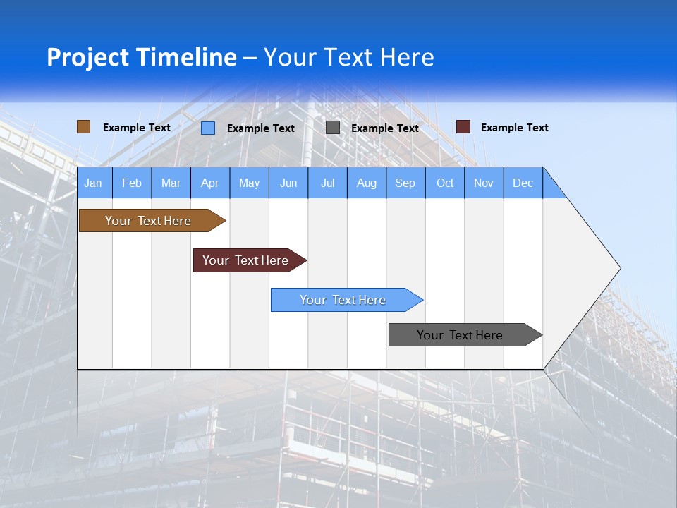 Commercial Block Ladder PowerPoint Template