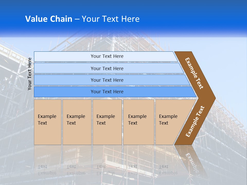 Commercial Block Ladder PowerPoint Template