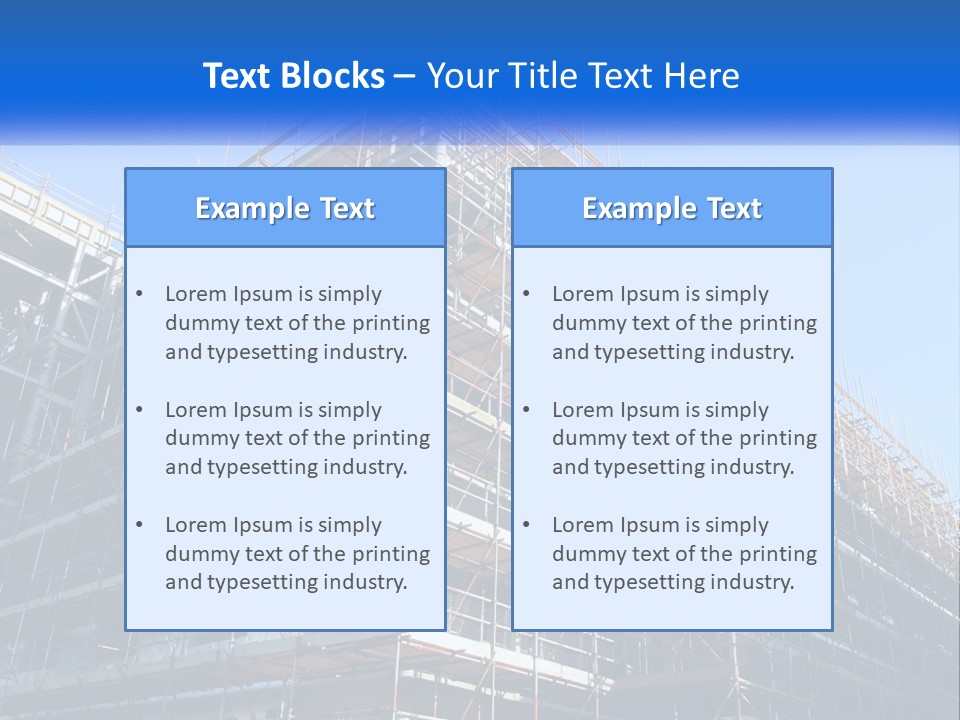 Commercial Block Ladder PowerPoint Template
