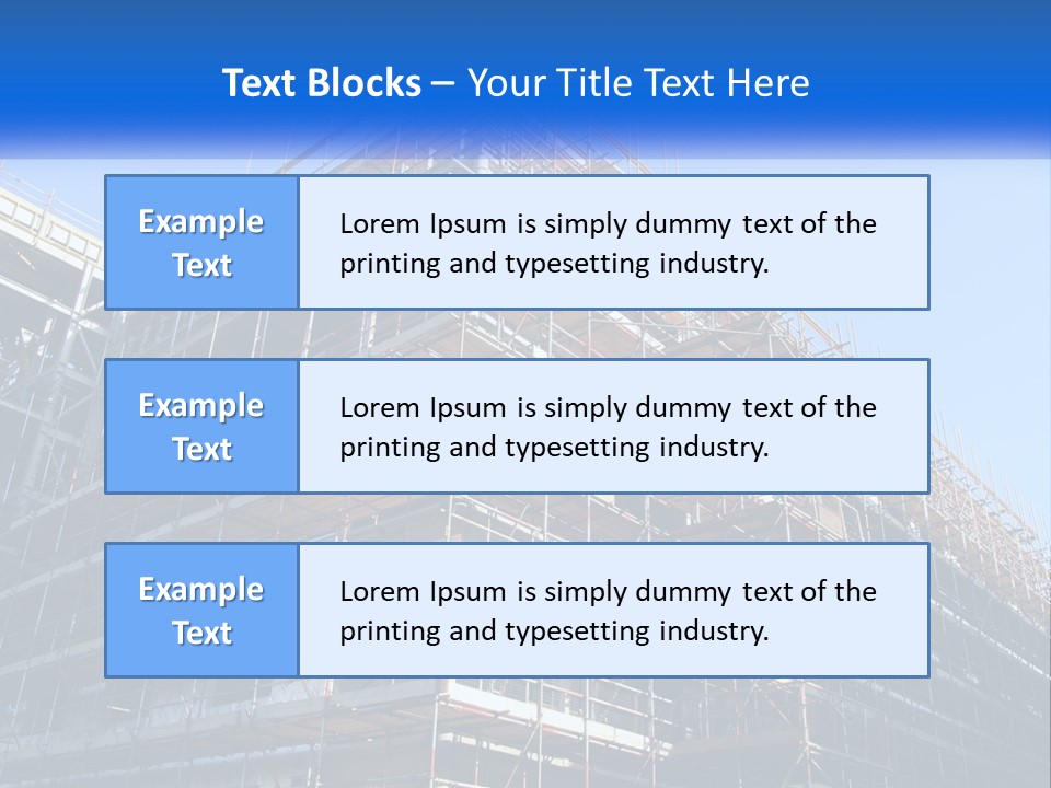 Commercial Block Ladder PowerPoint Template