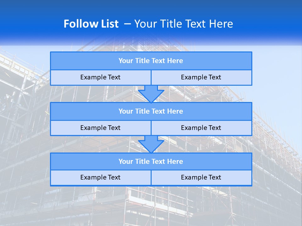 Commercial Block Ladder PowerPoint Template
