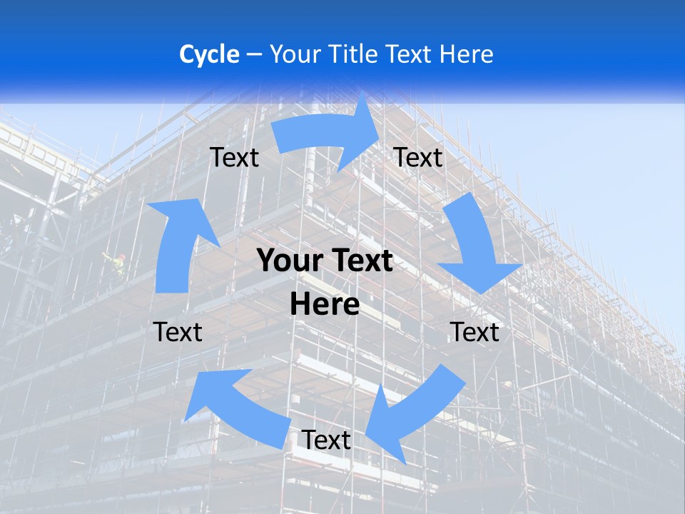 Commercial Block Ladder PowerPoint Template