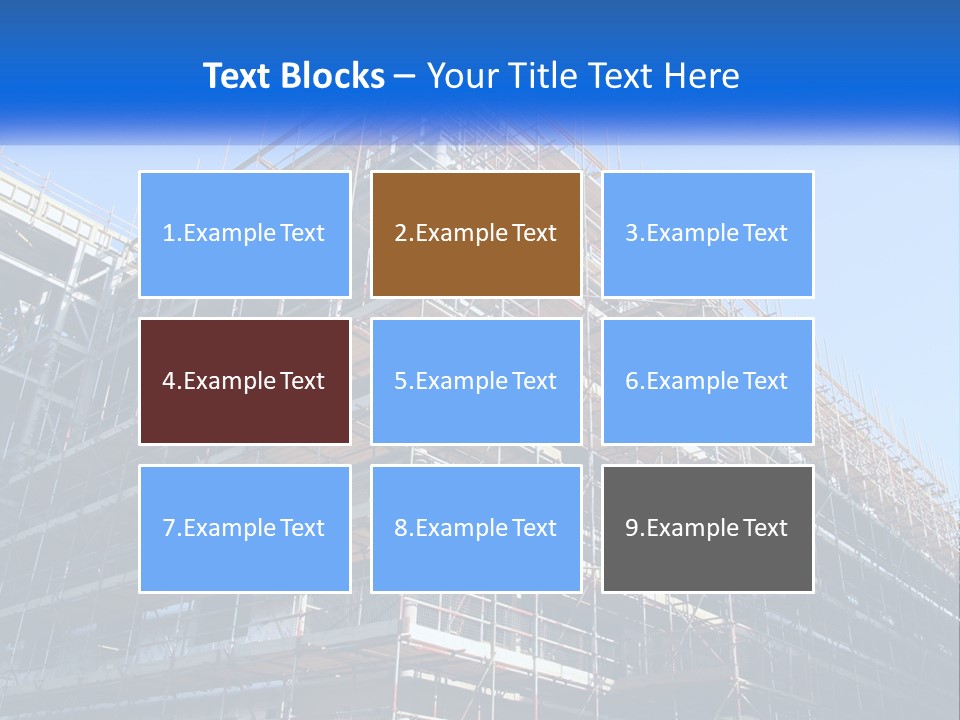 Commercial Block Ladder PowerPoint Template