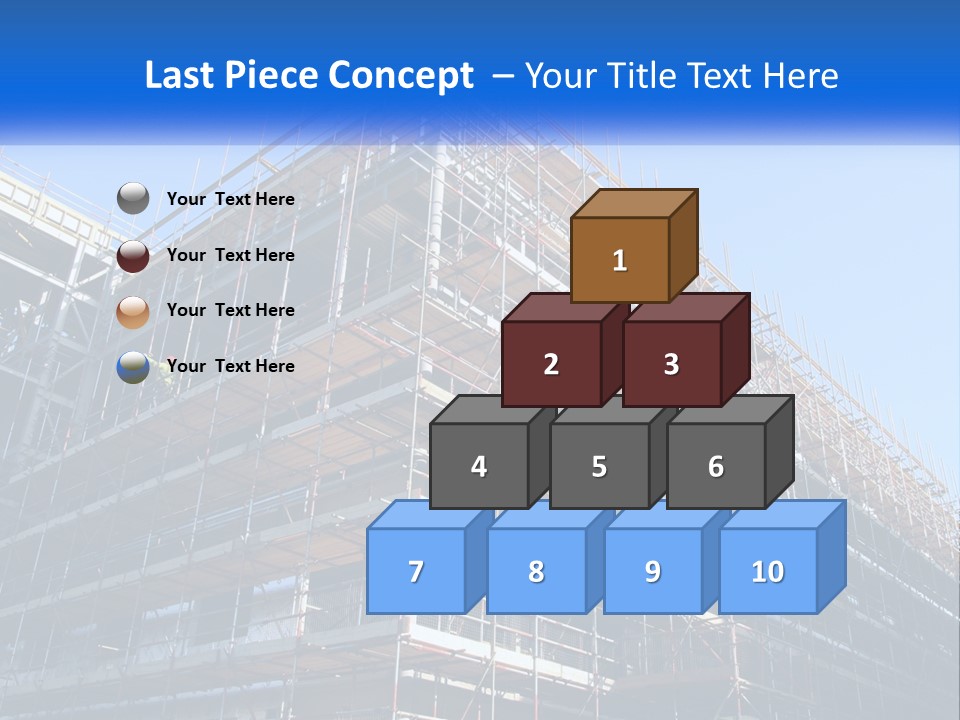 Commercial Block Ladder PowerPoint Template