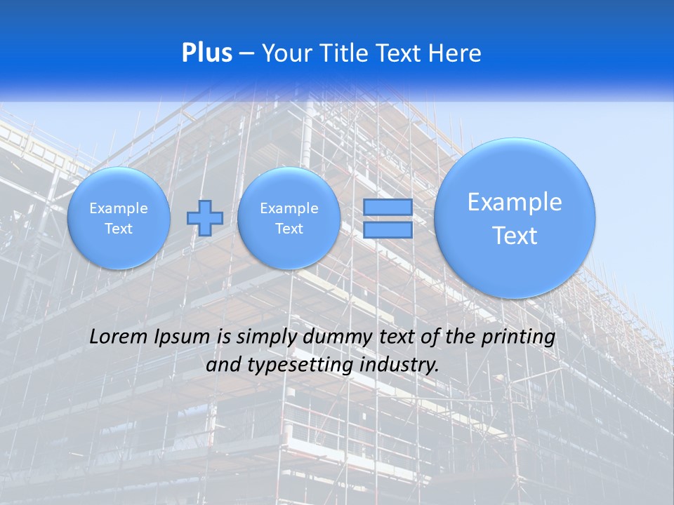 Commercial Block Ladder PowerPoint Template