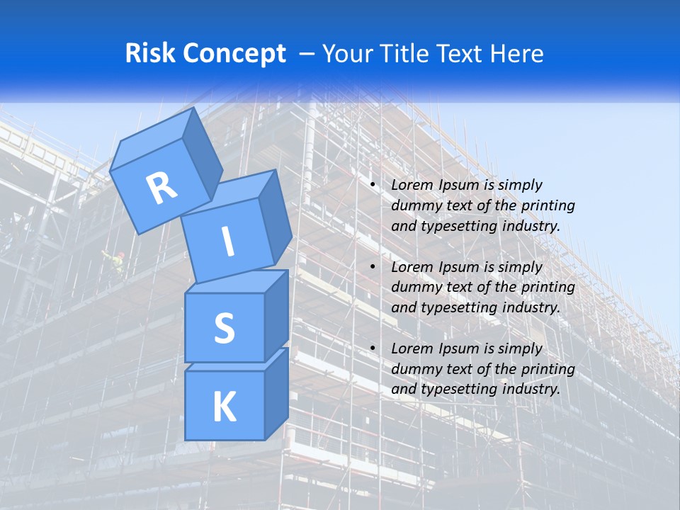 Commercial Block Ladder PowerPoint Template
