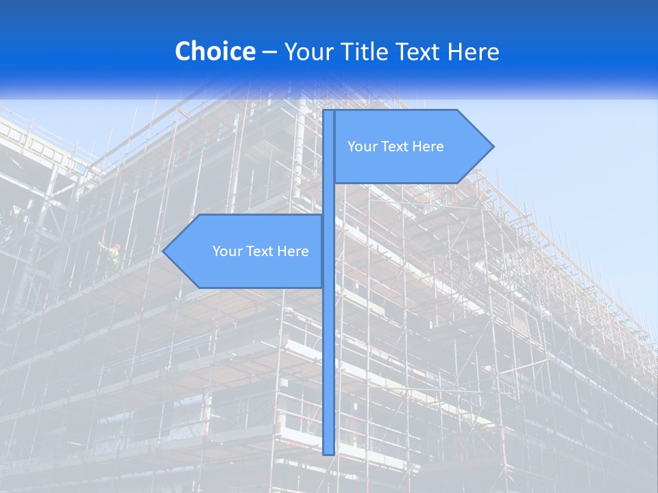 Commercial Block Ladder PowerPoint Template