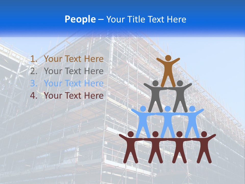 Commercial Block Ladder PowerPoint Template