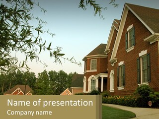Mansion Property Residential PowerPoint Template