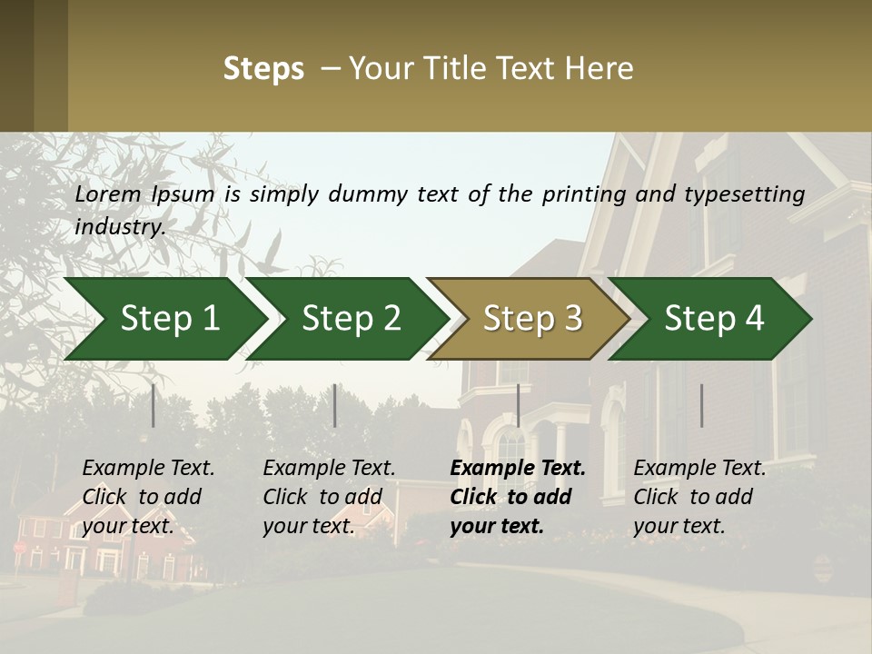 Mansion Property Residential PowerPoint Template